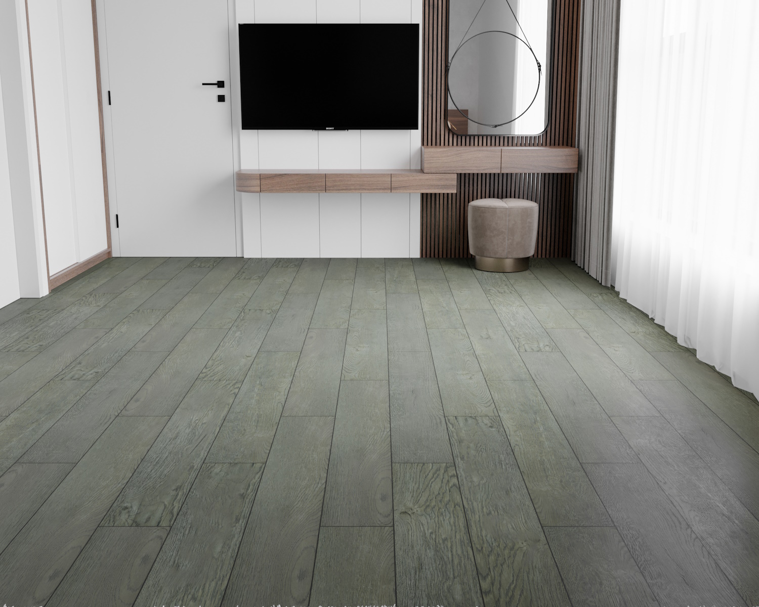 Кварцвиниловый SPC ламинат Art East Artek Дуб Уральский 66-ART 1200×182×4,5 фото в интерьере